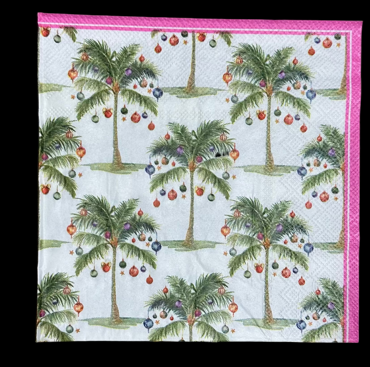 Napkin of Christmas Palm Tree