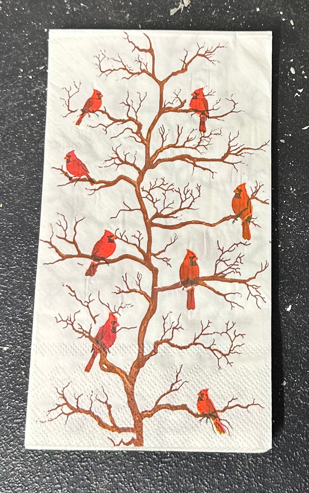 Napkin - Cardinals in Tree